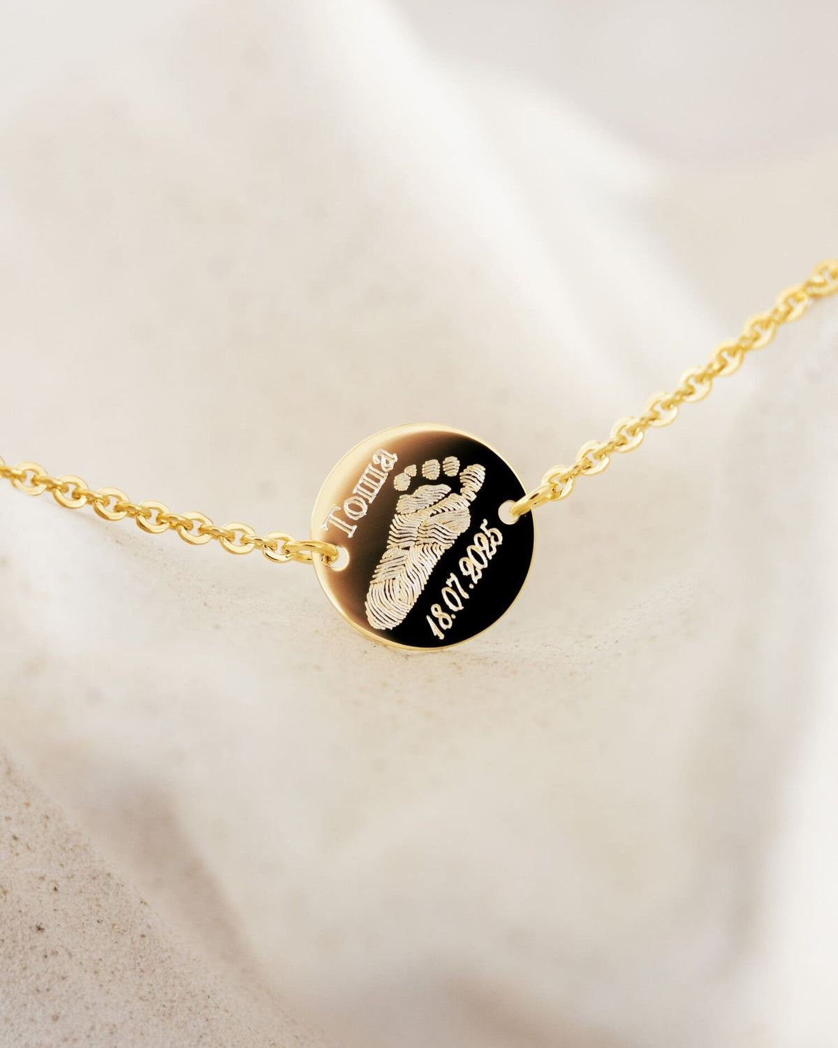 Graveerarmband graveerplaatje rond