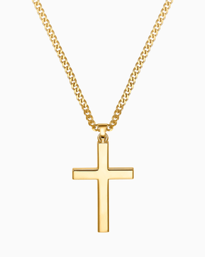 Cross necklace engraving plate pendant Polished