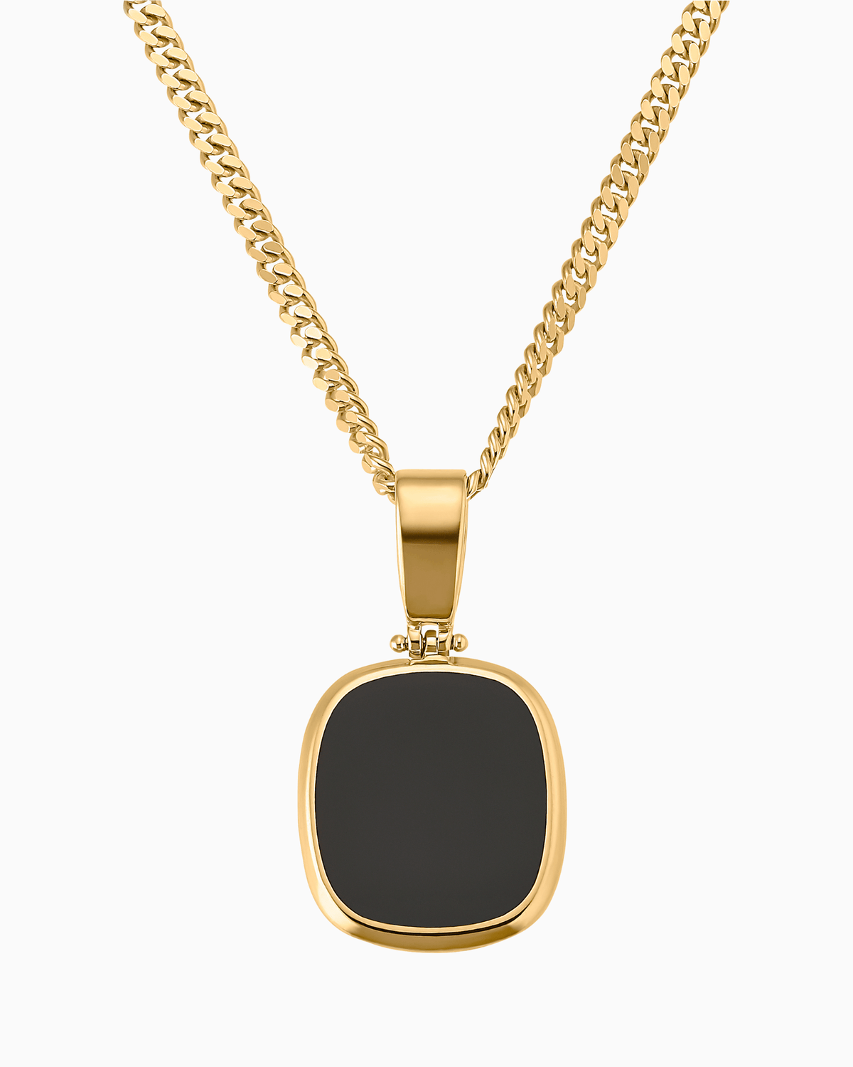 Onyx Square Gravurplatte Halskette