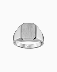 Gravur Ringe Herren 925 Silber Rhodiniert