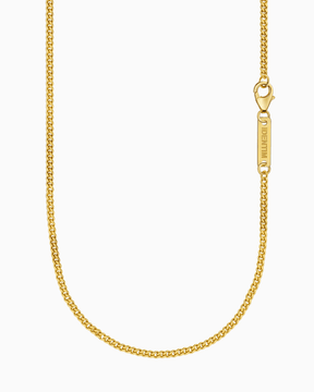 Gepantserde ketting 925 zilver 18 karaat verguld 2,40 mm
