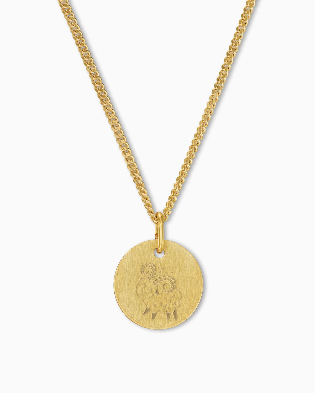 Sternzeichen Gravurplatte Halskette Anhänger Rund 12mm