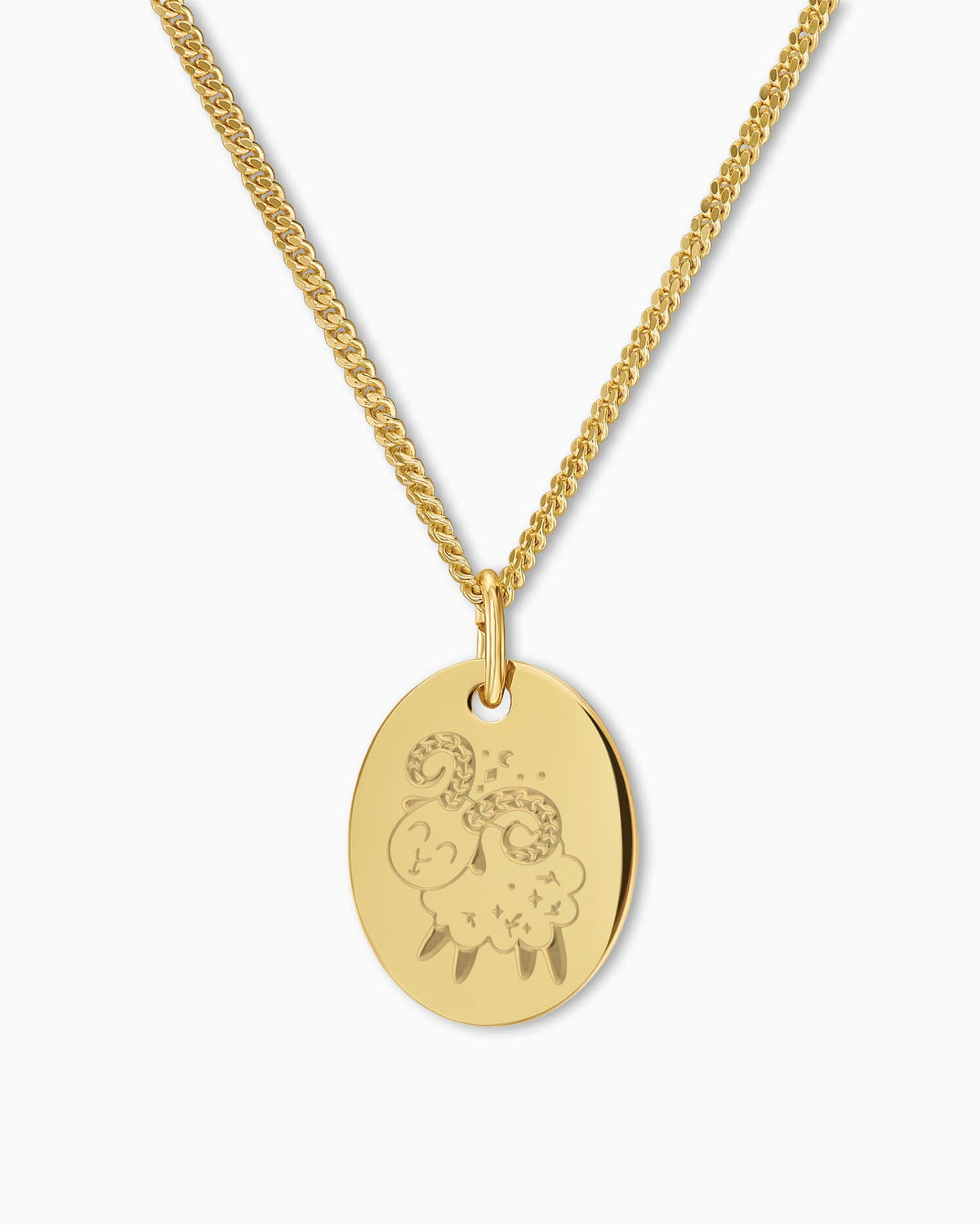 Zodiac sign engraving plates necklace pendant oval