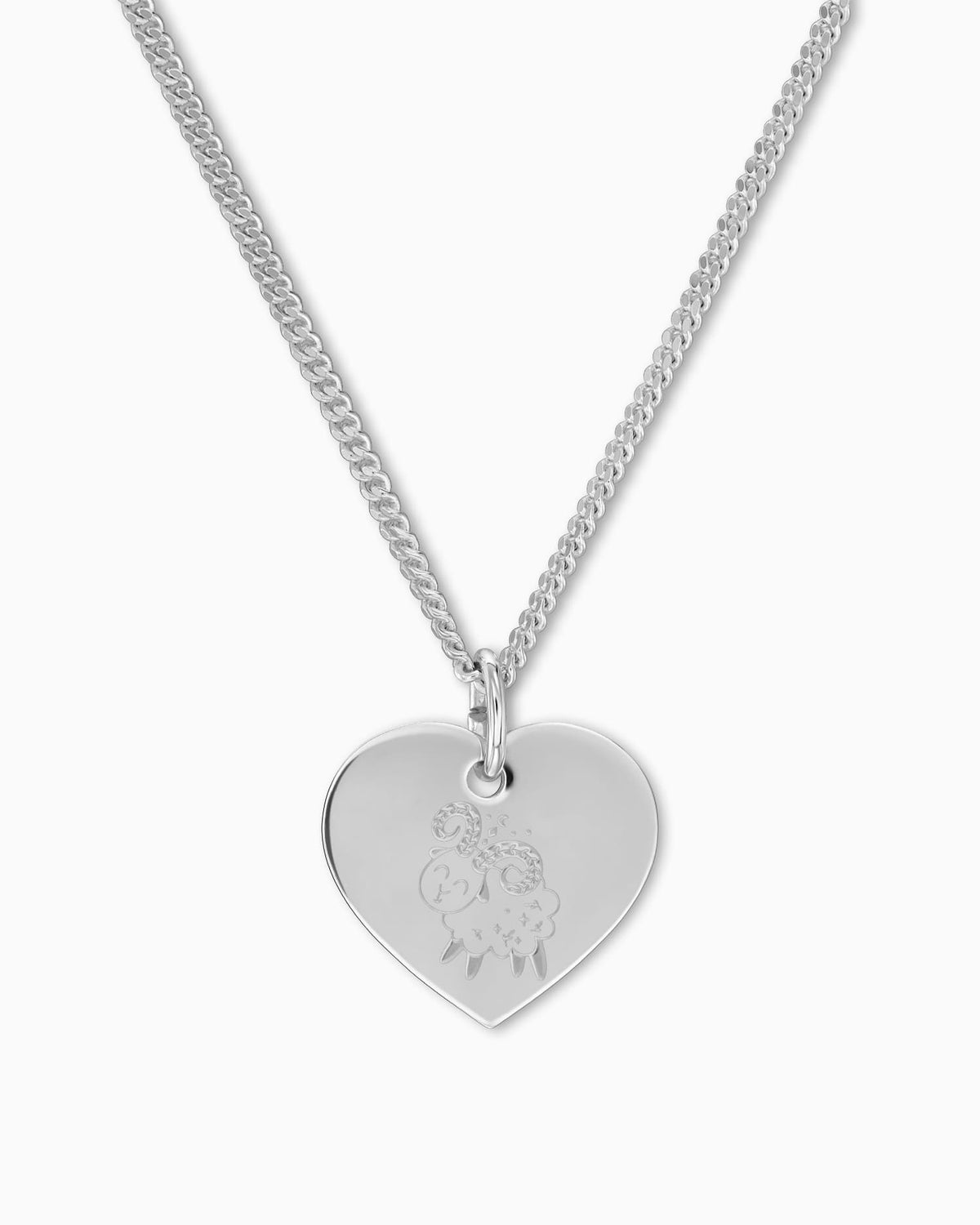 Sterrenbeeld hart ketting graveerplaatje hanger 13mm