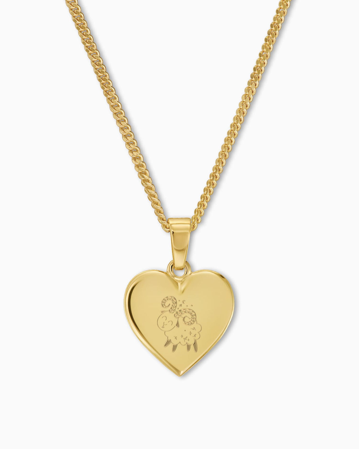 Star sign heart necklace engraving plate pendant 12mm
