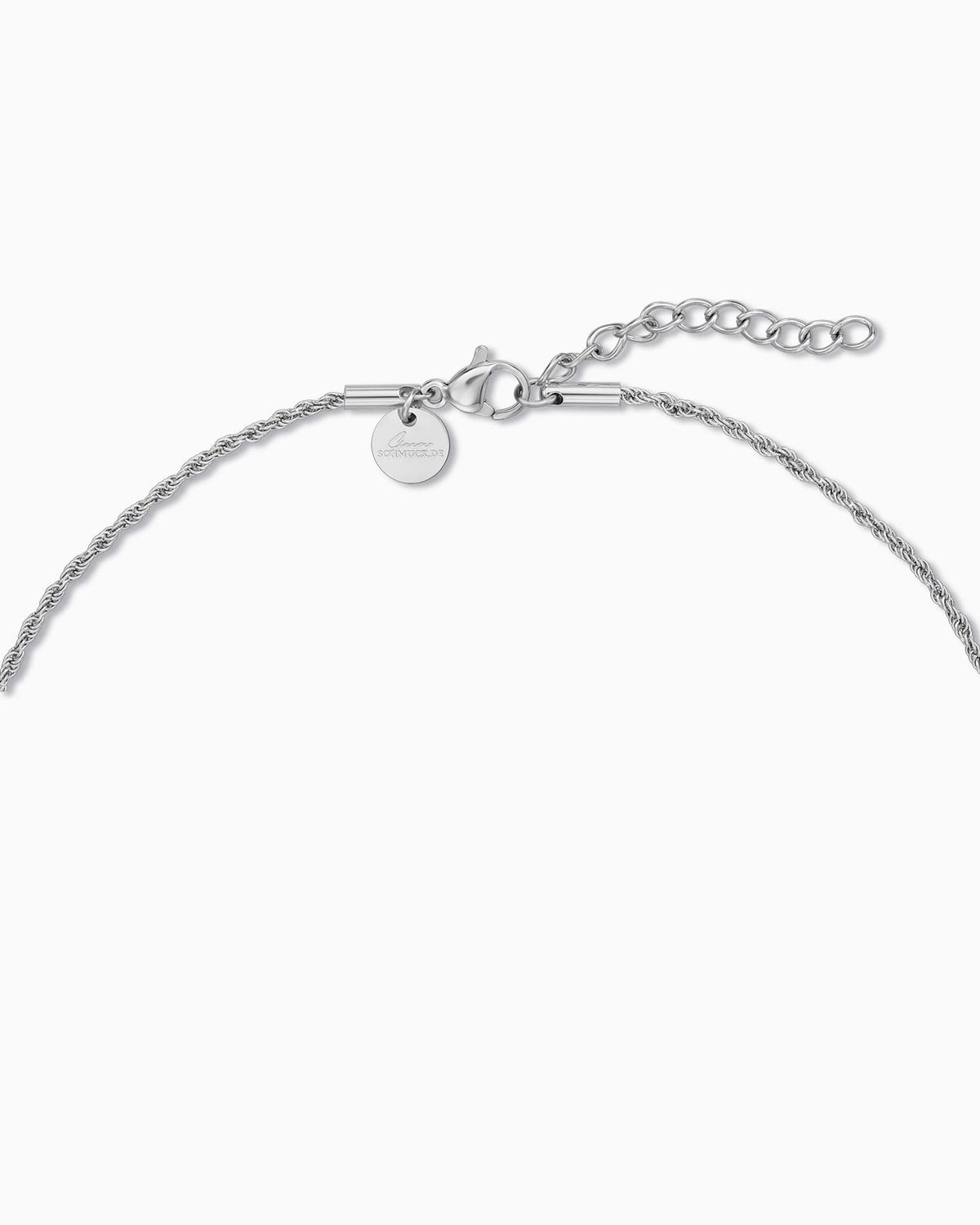 Kordelkette Edelstahl Silber