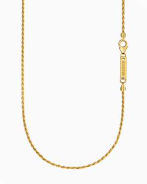 Kordelkette 925 Silber 18 Karat Vergoldet 2,00mm