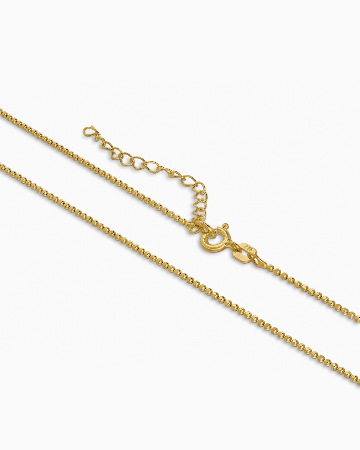 Kugelkette 925 Silber 18 Karat Vergoldet 1,20mm