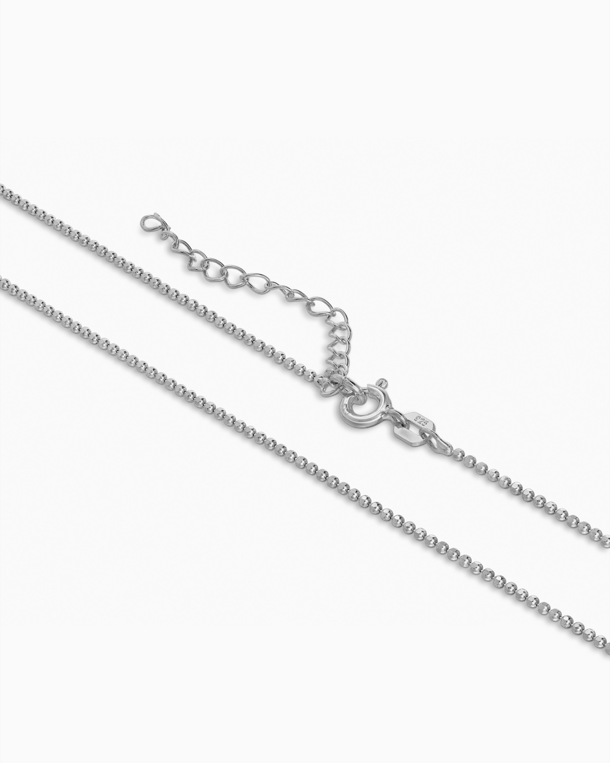 Kugelkette 925 Silber Rhodiniert 1,20mm