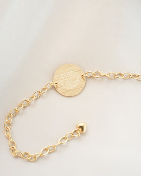 Graveerarmband graveerplaatje rond