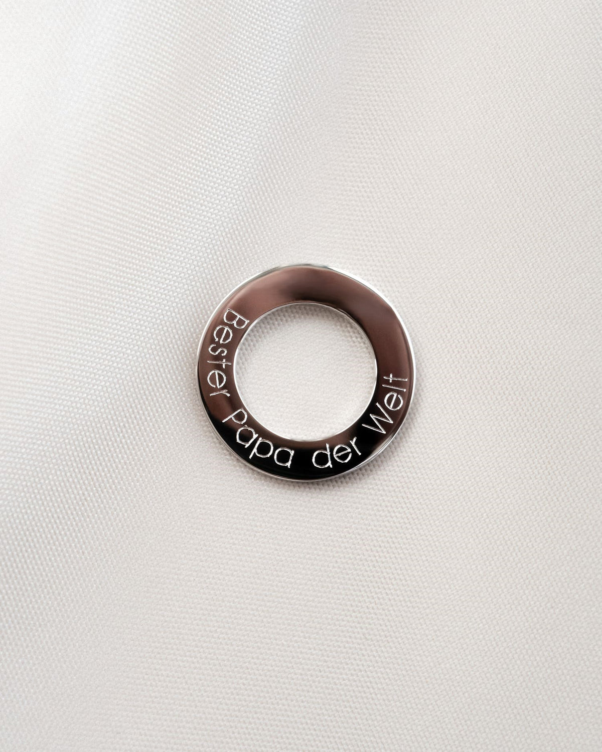 Ring Halskette Gravurplatte Anhänger