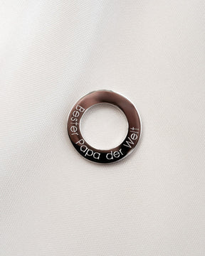 Ring Halskette Gravurplatte Anhänger