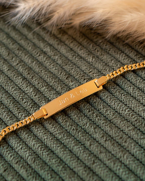 Gravurarmband Gravurplatte