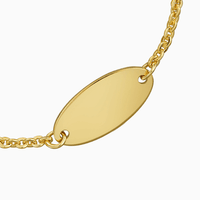 Ovale Gravurarmbänder für Damen