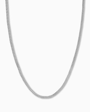 Curb chain 925 silver rhodium-plated 1.40mm