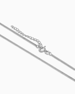 Curb chain 925 silver rhodium-plated 1.40mm