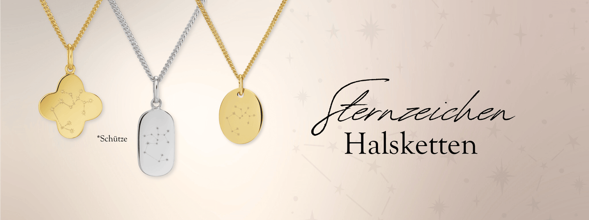 Schmuck mit Sternzeichen Gravur